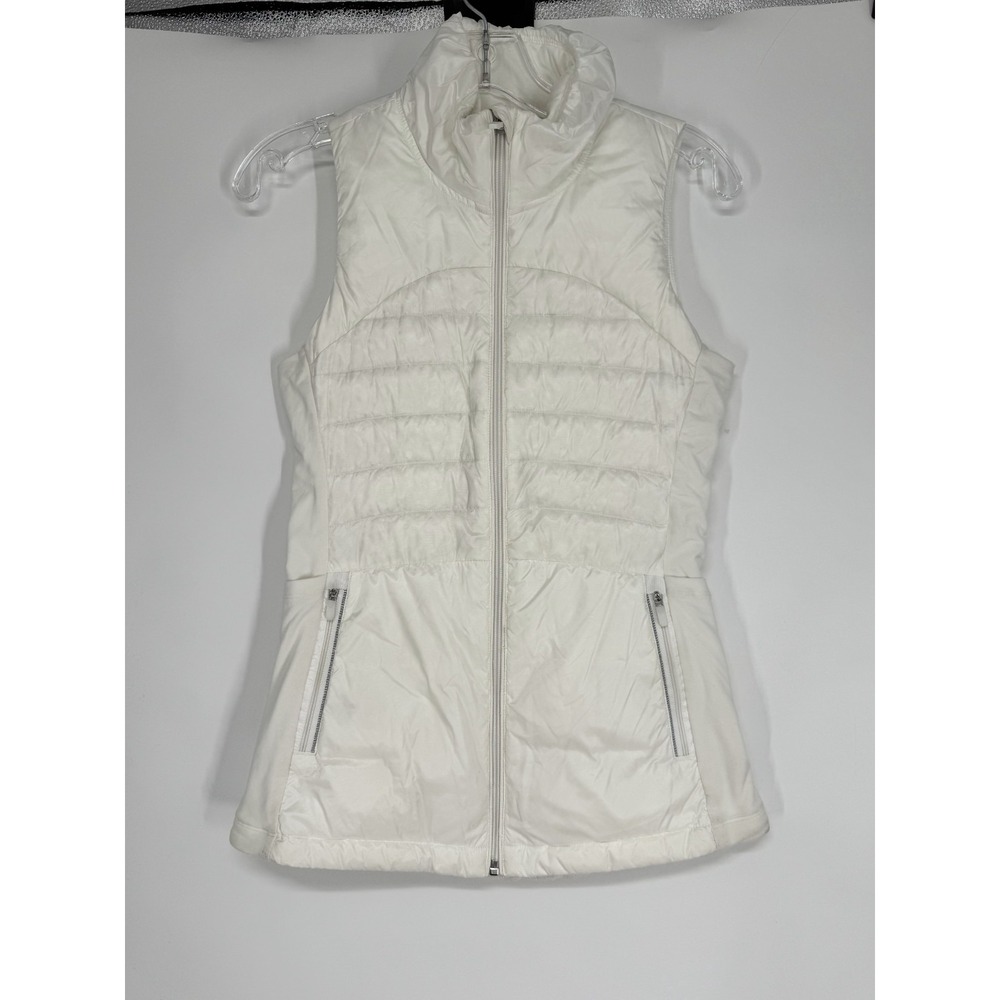 Lululemon Down For A Run Vest Womens Size 4 Goose Down Insulated Puffer Glyde